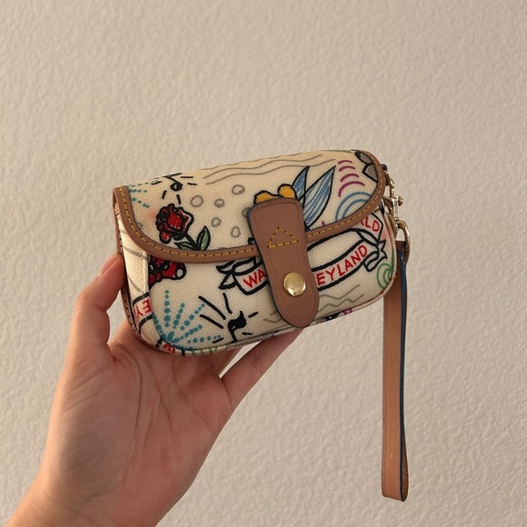 Dooney & Bourke Vintage Disney Flap Wristlet, Collectors Item, RARE, Like New!